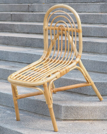 เก้าอี้ทานข้าว หวายแท้ PISAMAI รุ่น LEK DINING CHAIR ขนาด 42*55*88 ซม. สีธรรมชาติ_3